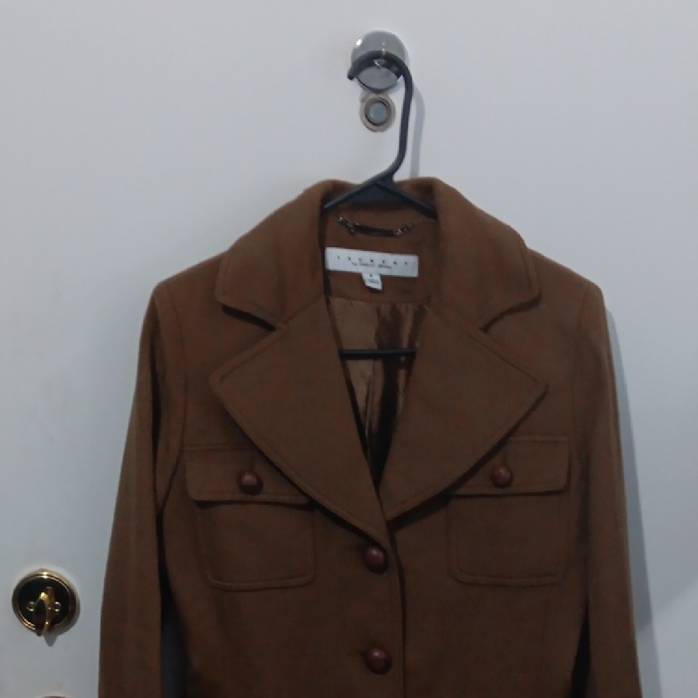 Laundry By Shelli Segal Brown Pea Coat